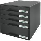Leitz Schubladenbox Plus 28,7 x 36,3 x 27,0 cm 5-tlg. schwarz