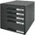 Leitz Schubladenbox Plus 28,7 x 36,3 x 27,0 cm 5-tlg. schwarz