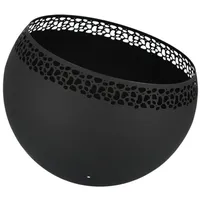 Degawo Feuer Ball schwarz 58cm Korb Stelle Schale Terrassen