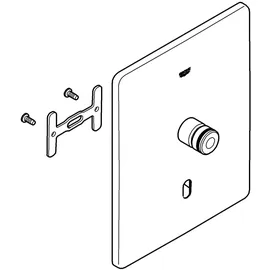 Grohe Abdeckplatte 42447 edelstahl