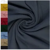 MAGAM-Stoffe Stoff "Noah", Bündchenstoff Feinstrick uni einfarbig ÖKO-TEX Meterware ab 50cm blau