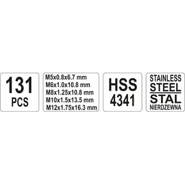 Yato Gewindereparaturset M5–M12 1763