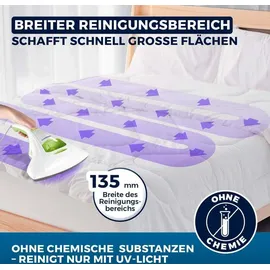 Clean Maxx CLEANmaxx Milben-Handstaubsauger UV-C Licht weiß/limegreen