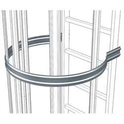 Rückenschutzbügel, einfach, ø700mm, Aluminium natur - natur