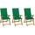 vidaXL Klappbare Gartenstühle 39 x 51 x 111 cm braun 3 St.