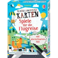 Usborne Publishing Tschüss-Langeweile-Karten: Spiele für die Flugreise
