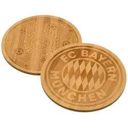 FC Bayern Brotzeitbrettchen rund 2ST Rekordmeister 4063711831437 FC Bayern