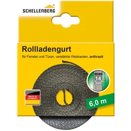Schellenberg Rollladengurt 14 mm, 6 m, anthrazit,