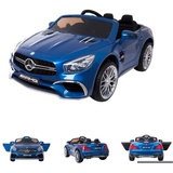 KIKKABOO Kinder Elektroauto Mercedes Benz SL65 Fernbedienung Stoßdämpfer MP3 USB blau