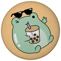 Speecheese Jelly & Friends Frosch mit Bubbletea Magnet mit