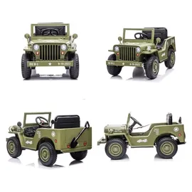 ES-Toys Elektro Auto Offroad Militär Grün (12V7A)