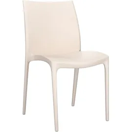 vidaXL Gartenstuhl 50 x 46 x 80 cm creme 2 St.