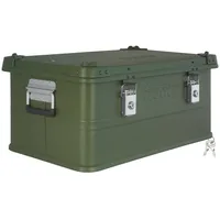 Trucky Aluminium Box mit Deckel Grün Alu Kiste Box