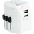 Reiseadapter Pro Light USB Weiß