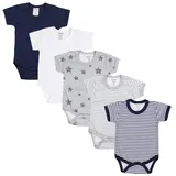 TupTam Jungen Baby Body Kurzarm in Unifarben - 5er Pack, Farbe: Farbenmix 3, Größe: 86 - 86