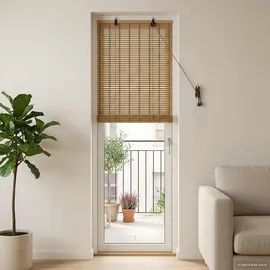 vidaXL Rollo Natur 40 x 220 cm Bambus/braun