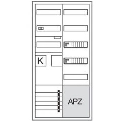 Hager Komplettschrank ZB32ET215W3, 1 Zählerfeld eHz, 1 Verteilerfeld, APZ, bestückt