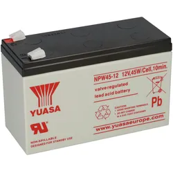 Yuasa Blei-Akku NPW45-12 Pb 12V / 8,5Ah Hochstrom, Faston 6,3