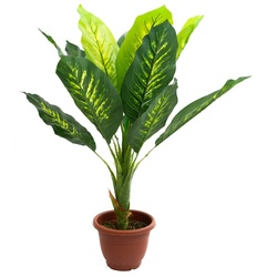 Künstliche Kunstpflanze Dieffenbachia 90 cm mit Topf