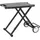 cozze Klapptisch 104,5 x 62,5 x 78 cm schwarz