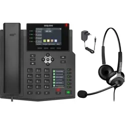 IP-Telefon GX5+ mit Netzteil und Headset - Fritz!Box, Telekom kompatibel