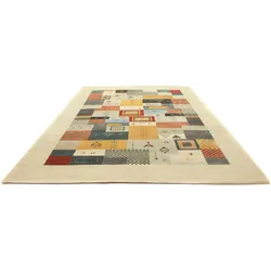 Wollteppich MORGENLAND "LORIBAFT AWARO", beige, B:200cm H:18mm L:300cm, Wolle, Teppiche, reine Wolle, Luxus, fein Handgeknüpft, Wohnzimmer