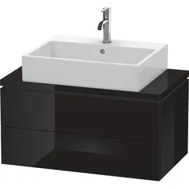 Duravit L-Cube 82x47,7cm, sw hgl, f Kons, 2 Schubkästen