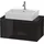 Duravit L-Cube 82x47,7cm, sw hgl, f Kons, 2 Schubkästen