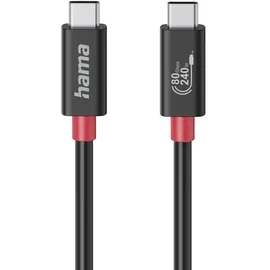 Hama USB-C 1,0 m Schwarz
