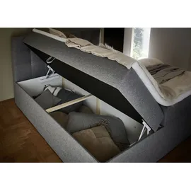 PLACES OF STYLE Boxbett PLACES OF STYLE, rot (bordeaux meliert), B:182cm L:210cm, Komplettbetten