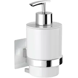 Wenko Seifenspender »Quadro« Turbo-Loc - Befestigen ohne Bohren silber, 7x15x9.5 cm