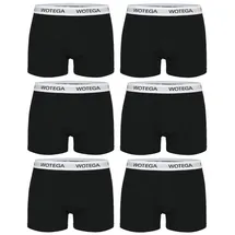 WOTEGA Boxershorts Joe schwarz M 6er Pack