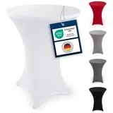 Blumtal Stehtischhusse Stretchbezug Weiß Ø 60 - 65 cm