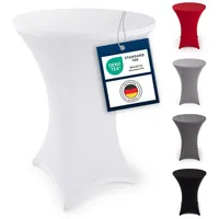 Blumtal Stehtischhusse Stretchbezug Weiß Ø 60 - 65 cm