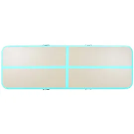 vidaXL Aufblasbare Gymnastikmatte mit Pumpe 800x100x10 cm PVC Grün