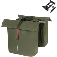 Basil City Mik Doppeltasche 28-32L moss green