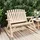 vidaXL Garten-Schaukelbank 123 x 96 x 102 cm Beige