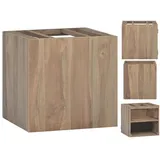 vidaXL Wand-Badschrank 46x25,5x40 cm Massivholz Teak