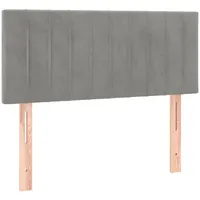 VidaXL Kopfteil Hellgrau 100x5x78/88 cm Samt