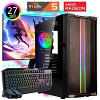 Meinpc Destiny 4600 Set Gaming-PC-Komplettsystem (27,00", AMD Ryzen 5 4600G, 32 GB RAM, 500 GB SSD, Gaming, Gamer) 32 GB - 500 GB