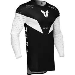 Thor Sportmode Strike, Trikot - Schwarz/Weiß - XXL