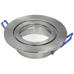 Einbauleuchten-Set McShine, 10xRahmen, 10x LED-Modul, 5W, 400lm, 230V, Edelstahl