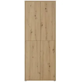 Forte Alice Springs Schuhschrank 75 x 192 x 35 cm braun