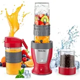 HoninJoy Smoothie-Mixer, 650W persönlicher Mixer für Shakes und Smoothies mit Mahlbecher & 2 BPA-freien tragbaren Bechern (20oz+14oz), tragbarer Mixer für Säfte, Smoothie-Maker für die Küche.