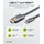 goobay USB-C zu HDMI Kabel 2 m Schwarz/Silber