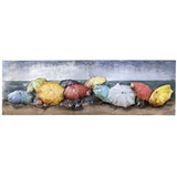 GILDE Gallery Bild xxl 'Beach of Parasols' - Sonnenschirme - Strand - Sommer - Handarbeit 180 x 60 cm