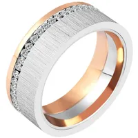 AKZENT Partnerring Passion, langlebig, Damen Ring silberfarben 52