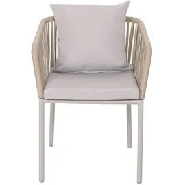 Mendler HWC-N41 Gartenstuhl 55 x 75 x 55 cm grau 2 St.