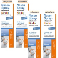 NASENSPRAY-ratiopharm Kinder kons.frei 4-er Set 4x10 ml Nasenspray