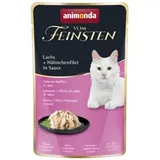 Animonda Vom Feinsten Adult in Sauce Lachs + Hühnchenfilet in Sauce Katzenfutter nass